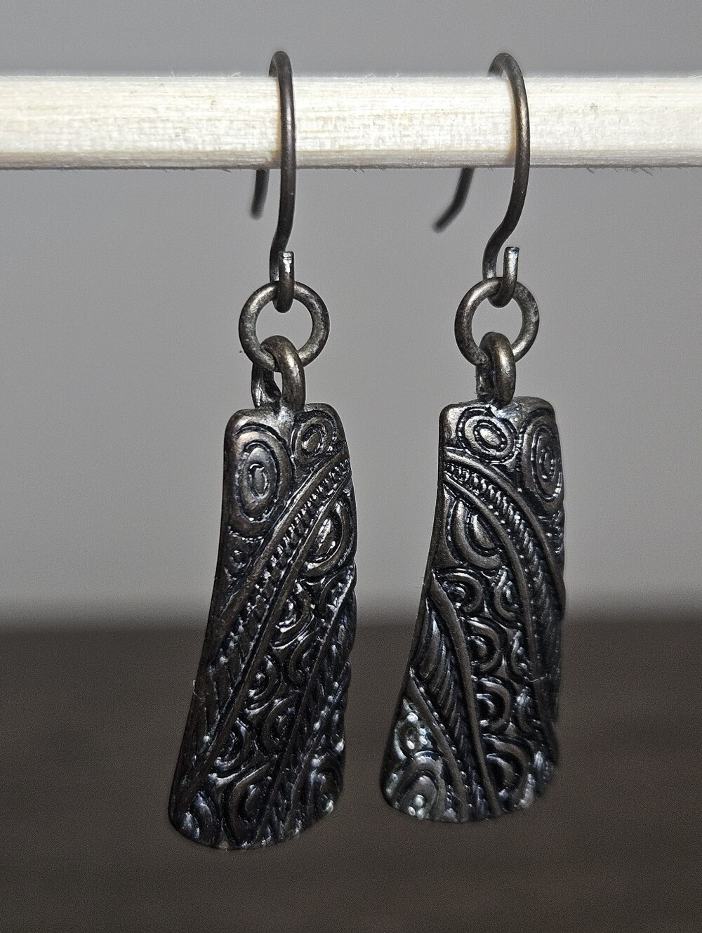 Artisan Abstract Metal Statement Earrings